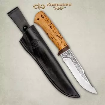 Нож АиР Стрелец, сталь Elmax, рукоять карельская береза