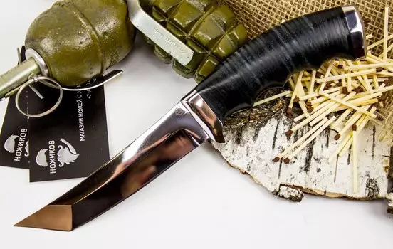 Нож Аркан, сталь 95х18, кожа