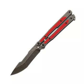 Нож бабочка (балисонг) Madcap Red Black SW, MR.Blade