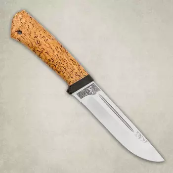 Нож Бекас карельская береза, 110х18 М-ШД