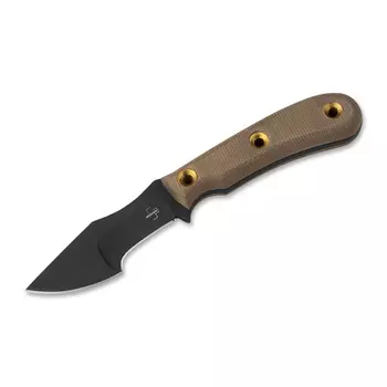 Нож для выживания с фиксированным клинком Boker Plus "Micro Tracker", сталь 1095, рукоять микарта