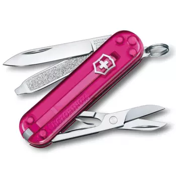 Нож перочинный Victorinox Classic SD Colors, Cupcake Dream, прозрачный розовый, 7 функций, 58мм