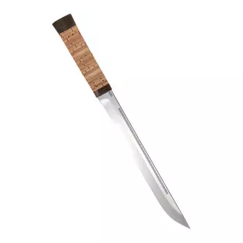 Нож Бурятский большой, береста, 100х13м