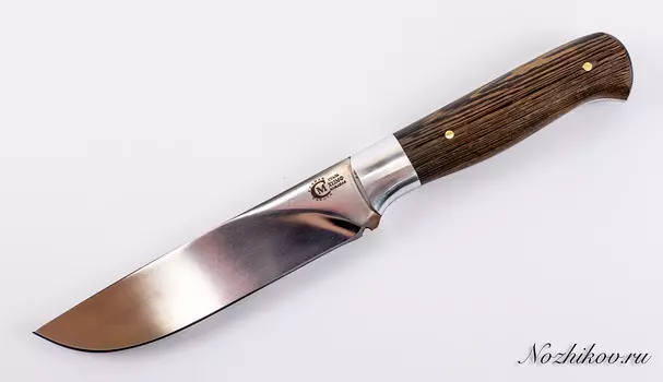 Нож цельнометаллический Ирбис, сталь Х12МФ, рукоять венге