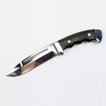 Нож цельнометаллический Солдат-1, сталь 95х18, граб