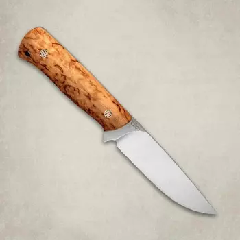 Нож цельнометаллический Стриж, АиР, карельская береза, 95х18