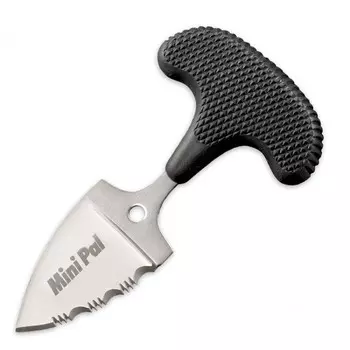 Нож с фиксированным клинком Cold Steel Mini Pal, сталь AUS-8A, рукоять Kray-Ex, черный