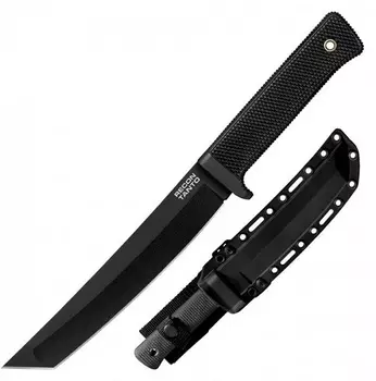Нож с фиксированным клинком Cold Steel Recon Tanto, сталь SK-5, рукоять резина, черный
