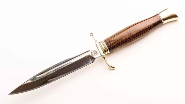 Нож Финка-4 НКВД удлиненная, кованая 95х18, рукоять венге