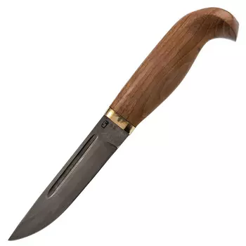 Финский нож МТ-101, сталь Х12МФ, кованый охотничий нож, рукоять орех