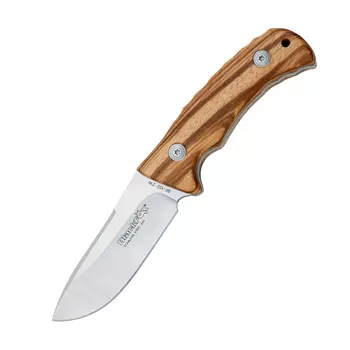 Нож Fox Blackfox Hunter, сталь 440А, рукоять Zebra Wood, коричневый