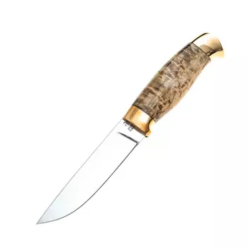 Нож Грибник, сталь D2, рукоять карельская береза