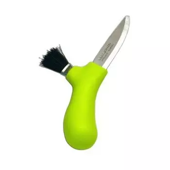 Нож грибной Morakniv Karl-Johan, сталь Sandvik 12С27, рукоять пластик, лайм