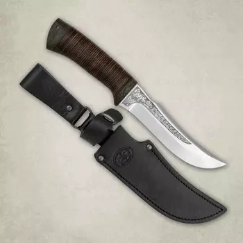 Нож Клык, кожа, сталь К-340