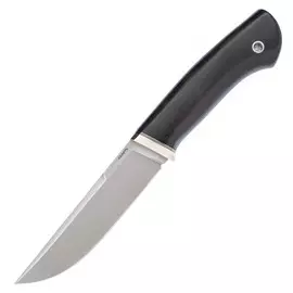 Нож Скинер, сталь M398, рукоять микарта, серый
