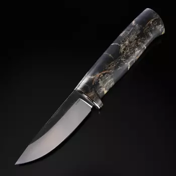 Нож Рыбка, сталь 110х18, рукоять карельская береза