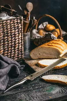 Нож кухонный "Samura REPTILE" для хлеба 235 мм, AUS-10