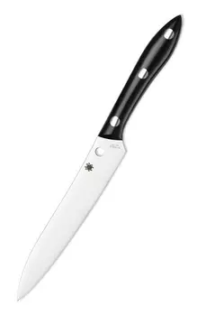 Нож кухонный Spyderco K11P Cook's Knife, сталь VG-10 Plain, рукоять акриловый камень