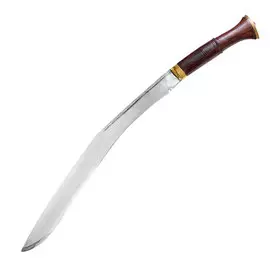 Нож Кукри Nepal Kukri House Buff Head wooden handle, сталь 1095 Carbon Steel, рукоять палисандр