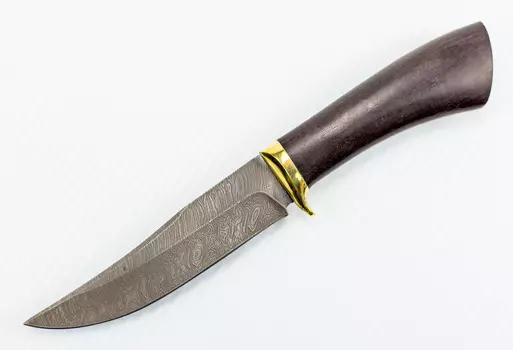 Нож Лис-2, дамасская сталь, граб