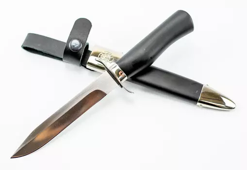 Нож «Офицерский» в деревянных ножнах , Златоуст