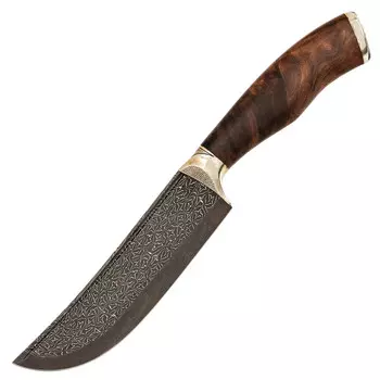 Нож Пчак, дамасская сталь, орех, Слон