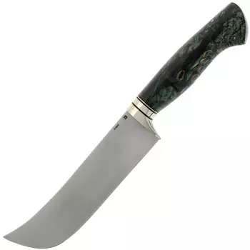 Нож Пчак, сталь Elmax, рукоять стабилизированная карельская береза