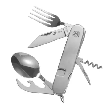 Нож перочинный Stinger, 109 мм, 8 функций, серый