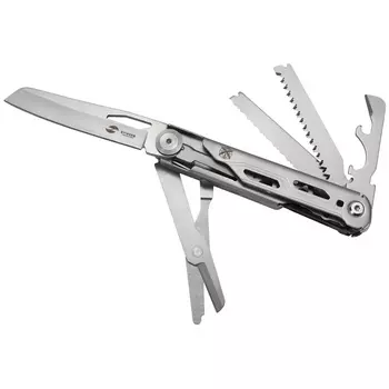 Нож перочинный Stinger 112 мм, 9 функций, серебристый