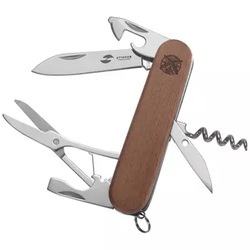 Нож перочинный Stinger 90 мм, 11 функций, коричневый, в блистере