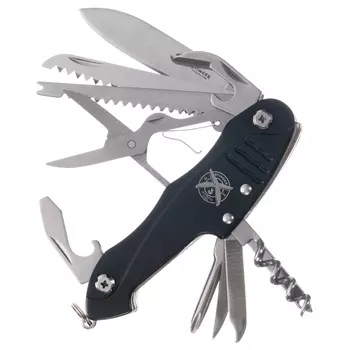 Нож перочинный Stinger 96 мм, 15 функций, черный