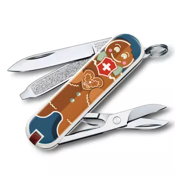 Нож перочинный Victorinox Classic Gingerbread Love, сталь X55CrMo14, рукоять Cellidor®