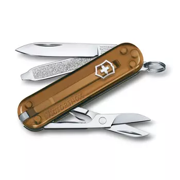 Нож перочинный Victorinox Classic SD Colors, Chocolate Fudge, прозрачный коричневый, 7 функций, 58мм