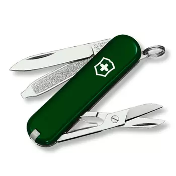 Нож перочинный Victorinox Classic, сталь X55CrMo14, рукоять Cellidor®, зеленый