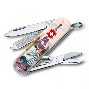 Нож перочинный Victorinox Classic The City of Love, сталь X55CrMo14, рукоять Cellidor®