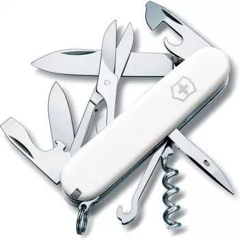 Нож перочинный Victorinox Climber, сталь X55CrMo14, рукоять Cellidor®, белый, 14 функций, 91мм