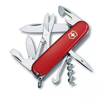 Нож перочинный Victorinox Climber, сталь X55CrMo14, рукоять Cellidor®, красный, 14 функций, 91мм
