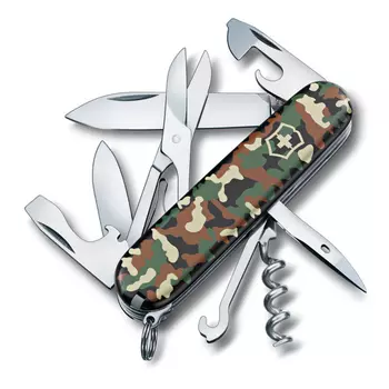 Нож перочинный Victorinox Climber, сталь X55CrMo14, рукоять Cellidor®, камуфляж, 14 функций, 91мм