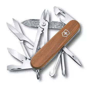 Нож перочинный Victorinox Damast, сталь дамасская, рукоять ореховое дерево, коричневый