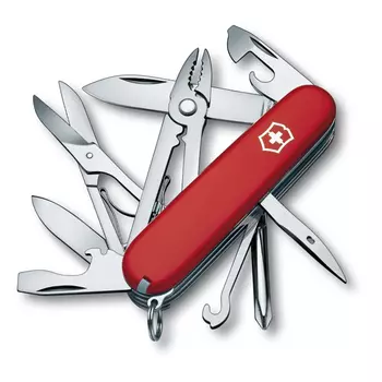 Нож перочинный Victorinox Deluxe Tinker, сталь X55CrMo14, рукоять Cellidor®, красный