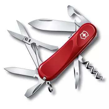 Нож перочинный Victorinox Evolution S14, сталь X50CrMoV15, рукоять нейлон, красный
