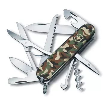 Нож перочинный Victorinox Huntsman Comouflage, сталь X55CrMo14, рукоять Cellidor®, камуфляж, 15 функций, 91мм