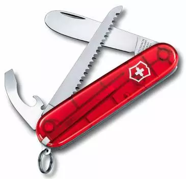 Нож перочинный Victorinox My First Victorinox 0.2373.T 84мм 9 функций полупрозрачный красный