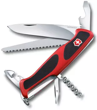 Нож перочинный Victorinox RangerGrip 55 0.9563.C 130мм 12 функций красно-чёрный