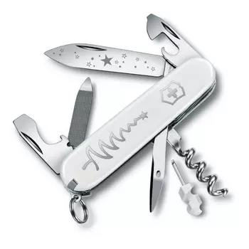 Нож перочинный Victorinox Sportsman, сталь X55CrMo14, рукоять Cellidor®, белый