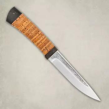 Нож Пескарь, береста, 100х13м