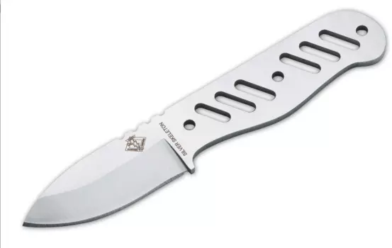 Нож с фиксированным клинком Ontario Ranger Silver Skeleton, сталь 440А, рукоять сталь