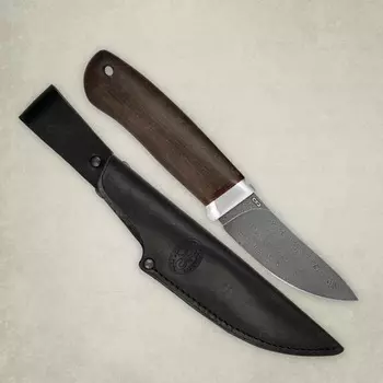 Нож разделочный АиР "Горностай", сталь ZDI 1016, рукоять граб, алюминий