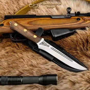 Нож разделочный АиР "Ирбис" ЦМ, сталь 95х18, рукоять дерево