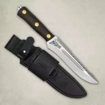 Нож разделочный АиР "Ирбис" ЦМ, сталь 95х18, рукоять текстолит